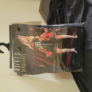 🎃NEW- Queen of Hearts Youth Sz 8-10 Halloween Fun World Dance